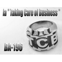 Ba-196, Bague Taking Care of Business en acier inoxydable